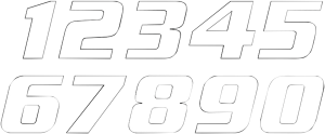 One Series Numbers White, 1, nordicamoto.ro