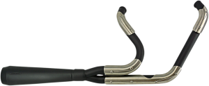Assault 2:1 Exhaust System Black, Mild Steel, 1, nordicamoto.ro