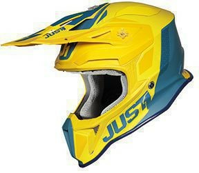 Casca JUST1 J18 Pulsar sárga-kék bukósisak, nordicamoto.ro