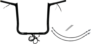 Plug & Play Ez Install 1-1/4(r) Pointed Top Handlebar Kit Black, 2, nordicamoto.ro
