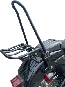 Luggage Rack For Tall One-piece Sissy Bar Black, 2, nordicamoto.ro