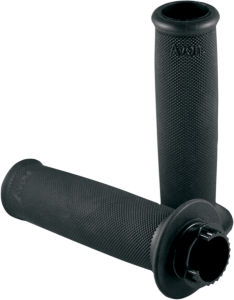 Custom Rubber Open Ended Grips Black