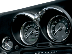 Speedometer/tachometer Gauge Brow Chrome, 2, nordicamoto.ro
