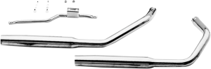 Staggered Dual Exhaust System Chrome, 1, nordicamoto.ro