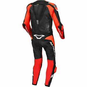 Combinezon de piele race 1 piesa MACNA TRONNIQ Negru/Rosu/Alb 54, 2, nordicamoto.ro