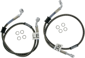 Cycleflex Two-line Racer Brake Line Kit Silver, 1, nordicamoto.ro