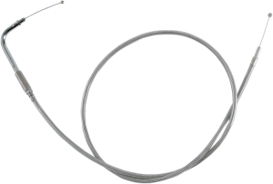 Stainless Braided Idle Cable Silver, 1, nordicamoto.ro