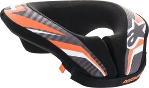 Nyakvédők, Alpinestars Sequence gyermek nyakvédő, fekete/szürke/narancssárga, nordicamoto.ro