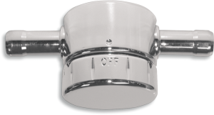 In-line Custom Fuel Valve Chrome