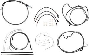 Black Pearl Designer Handlebar Installation Kit Black, 2, nordicamoto.ro