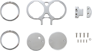 Gauge Mount For Performance Risers With Dual Gauges Chrome, 1, nordicamoto.ro