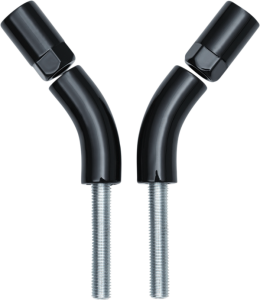 Mirror Stem Extenders Black, Gloss, 3, nordicamoto.ro