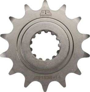 JT SPROCKETS ellen tengely elülső lánckerék, természetes színű , nordicamoto.ro