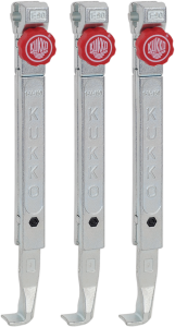 3 Quick Adjusting Jaws (set) - Series 2-s Red, Silver