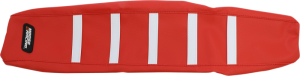 Ribbed Seat Cover Black, Red
