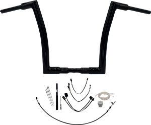 1-1/2(r) Ez Install Flat Top Handlebar Kit Black, 2, nordicamoto.ro