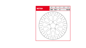 Brake Rotor Fixed Round Silver, Stainless Steel