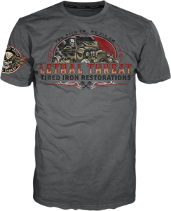 Tired Iron Restorations T-shirt Gray XL, 1, nordicamoto.ro
