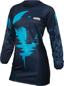 Tricou Dama Thor Pulse Counting Sheep Aqua XS, 1, nordicamoto.ro