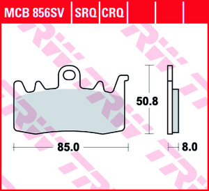 Srt Series Sindered Front Brake Pads, 1, nordicamoto.ro