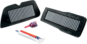 High Flow Air Filter Black, Silver, 1, nordicamoto.ro