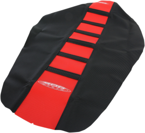 6-rib Gripper Seat Cover Black, Red