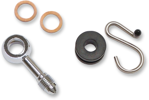 Brake Line Upper Adapter Chrome, Polished, 1, nordicamoto.ro
