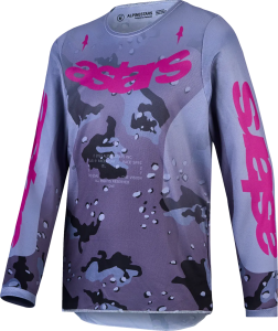 Alpinestars Fluid Lone gyerek póló, lila/szürke, L-es méret, 1, nordicamoto.ro