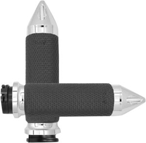 Vibration Dampening Memory Foam Grips Silver, 1, nordicamoto.ro