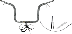 Plug & Play Ez Install 1-1/2(r) Round Top Handlebar Kit Silver, 3, nordicamoto.ro