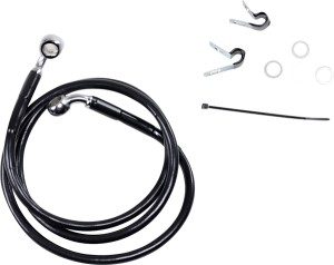 Extended Length Black Vinyl Brake Line Kit Black