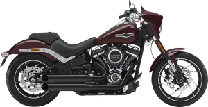 2in2 | Fusion Long | Shotgun-low Exhaust System Matte Black, 1, nordicamoto.ro