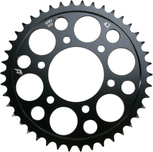 Lightweight Steel Sprocket Black, Zinc, 1, nordicamoto.ro