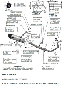 Lv One Evo Stainless Steel Full-system Exhaust Black, Matte, 2, nordicamoto.ro