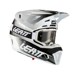 Leatt sisak akció: 7.5 V22 fehér/fekete + Leatt Velocity 4.5 síszemüveg, nordicamoto.ro