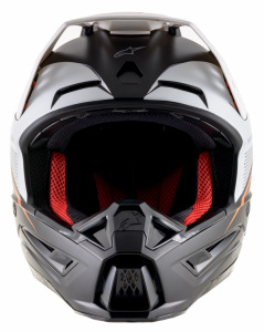Supertech M5 Rayon Mx Helmet White, Orange, Black 