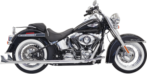 Fishtail True Dual Exhaust System Chrome