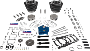 Engine Performance Kit Highlighted Fins-Wrinkle Black