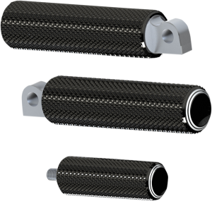 Fusion Male-mount Footpegs Black, Silver, 1, nordicamoto.ro