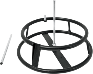 Portable Tire Changing Stand Black, Powder-coated, 1, nordicamoto.ro