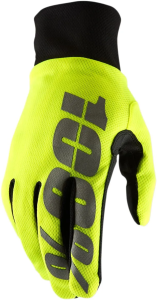 Manusi 100% Hydromatic Brisker fluoreszkáló sárga/fekete L, 3, nordicamoto.ro