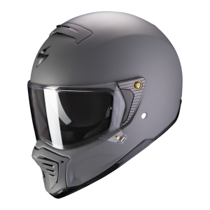Outlet Street/ADV, Scorpion EXO HX1 teljes arcú sisak, egyszínű cementszürke kivitelben, nordicamoto.ro