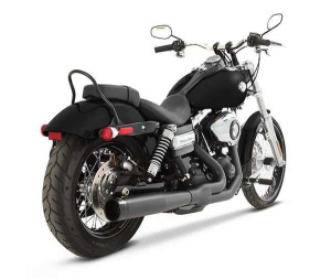 Exhaust System 2 Into 1 For Dyna Black