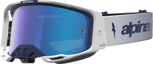 Alpinestars Vision 8 borostyánsárga–kék–fehér színű, színezett lencsés védőszemüveg, 1, nordicamoto.ro