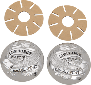 (r)live To Ride(r) Gas Cap Covers Chrome