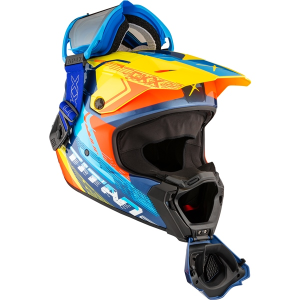CKX Helmet Titan AMS Concordia Blue/Yellow/Red Gloss + Goggles M, 3, nordicamoto.ro
