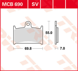 Sv sorozatú szinterezett fékbetétek, 1, nordicamoto.ro