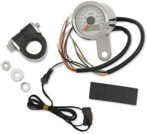 1-7/8(r) Programmable Imperial Speedometer With Indicator Lights White, 1, nordicamoto.ro