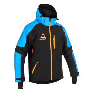 AMOQ Void V2 hőszigetelt motorosdzseki, fekete/kék/narancssárga, 3XL, 4, nordicamoto.ro