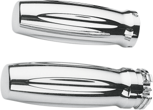 Chrome Billet Grips Silver, 3, nordicamoto.ro